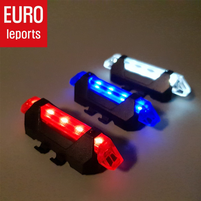 DC918 USB충전 자전거 후미등 라이트 1+1추가발송, 1개, 화이트 1+1(색상랜덤발송)