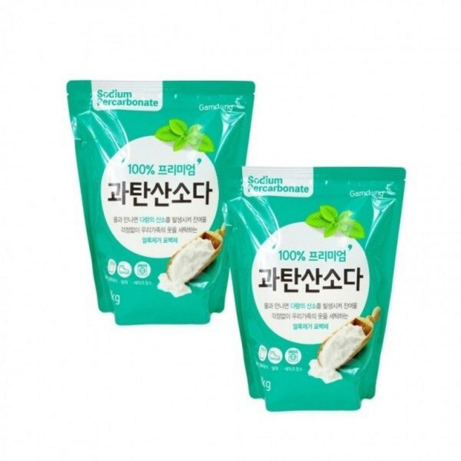 테온셀 감동 과탄산소다 2kg -2개 청소 세탁 표백제 천연세제, 2개