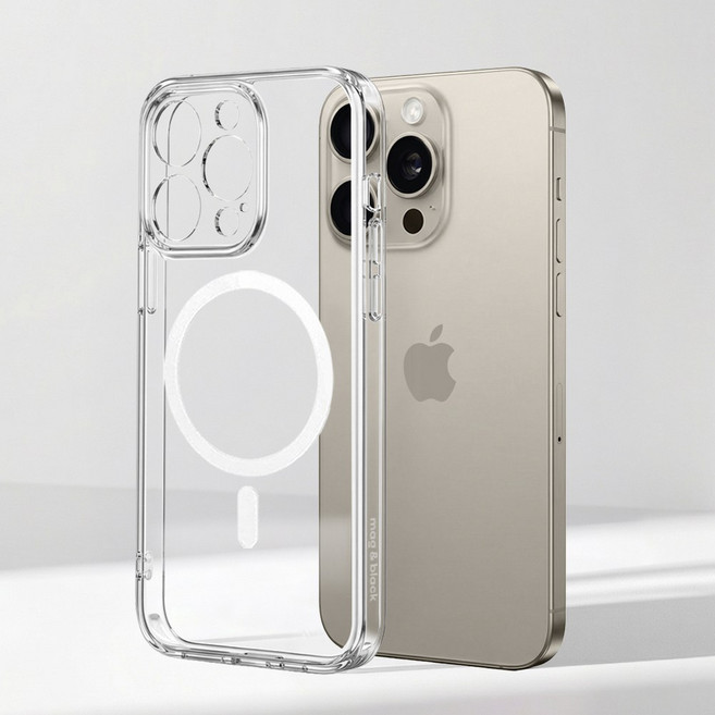 맥앤블랙 2배자력 아이폰 갤럭시 맥세이프 투명 케이스