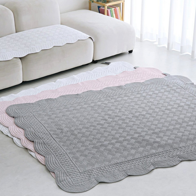 목화솜 러그 카페트 거실러그 대형 미끄럼방지 바닥 러그