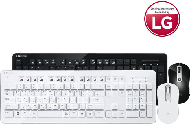 LG 무선 키보드 마우스 세트 MKS-3000 블랙