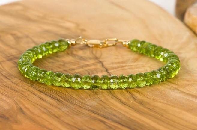 원석 팔찌 페리도트 그린 수제 주얼리