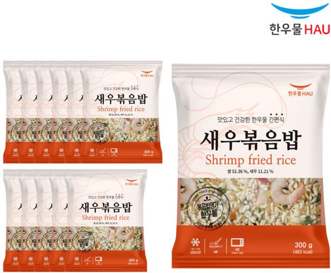[자연맘스토리] 한우물 새우 볶음밥 300g x 12개