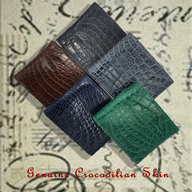 RIver 천연악어가죽 지갑선물 반지갑