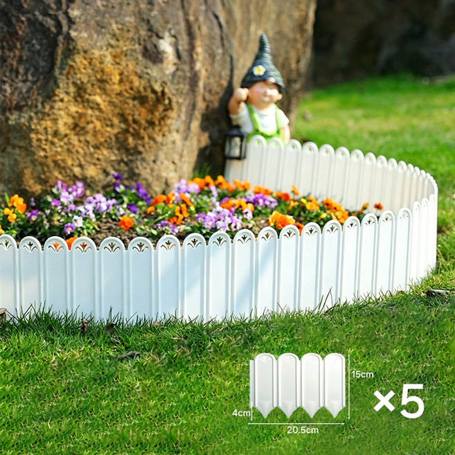 화단 울타리 펜스 정원 경계 테두리 플라스틱 5P, 20.5×15CM