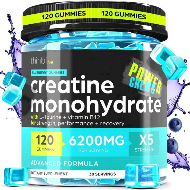 씬비 크레아틴 모노하이드레이트 Creatine Monohydrate 6200mg 120구미, 1개