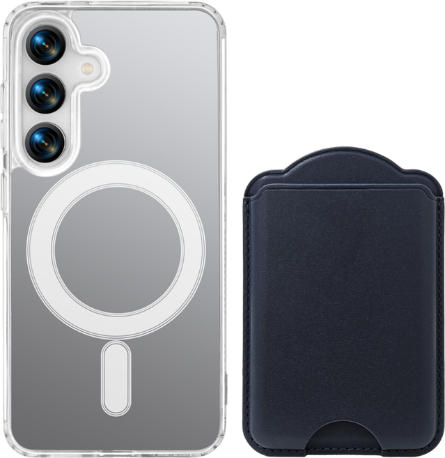 가꼬싶다 강력 갤럭시 맥세이프 케이스 + 3장 수납 카드지갑 세트