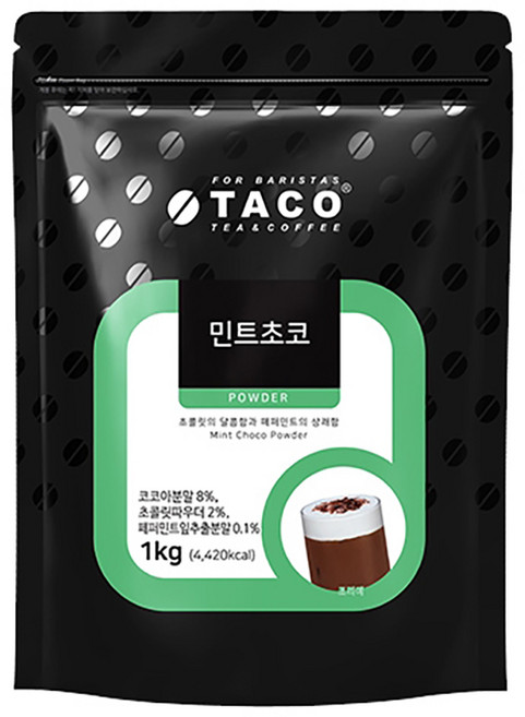 타코 민트초코 프라페믹스 파우더, 1kg, 1개입, 12개