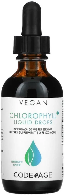 코드에이지 클로로필 리퀴드드롭 엽록소 페퍼민트 60ml 2병 블러드슈가 그린슈퍼푸드 정화 새싹보리, 상품 - 쿠팡
