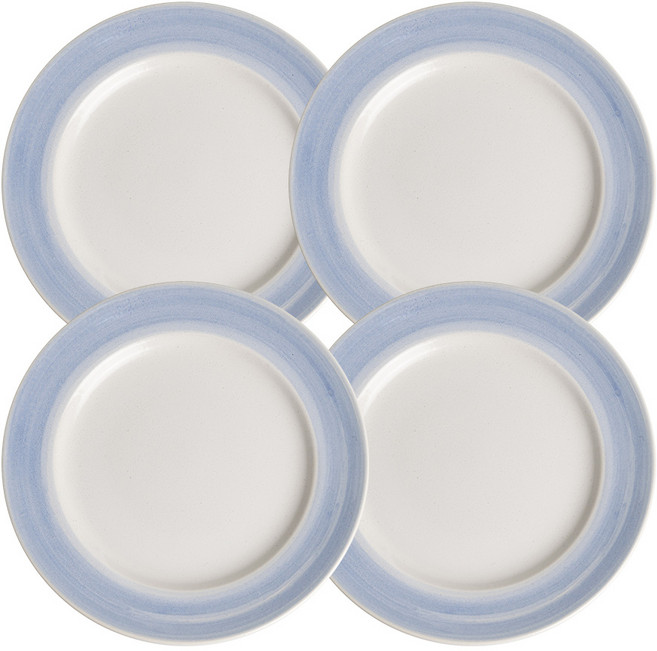 카네수즈 카즈마 브런치 플레이트 원형 접시 2호 21cm, 4개, 블루