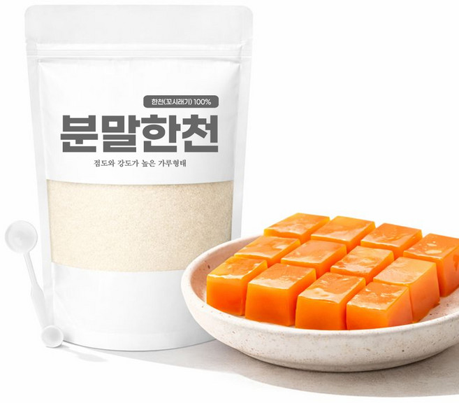 오케이 한천가루 분말 국내제조 식물성, 1개, 300g