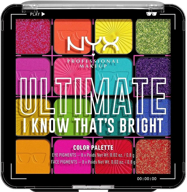 NYX PROFESSIONAL MAKEUP 얼티밋 섀도우 팔레트 웜 뉴트럴, 1개, I Know That's Bright - 쿠팡