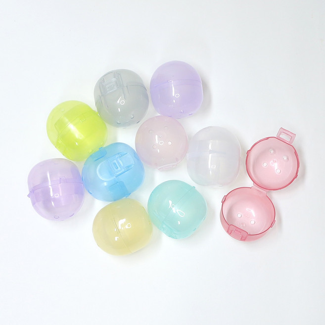 [당일출고] 애니팝몰 뽑기 캡슐 반투명 가챠 토이, 10개