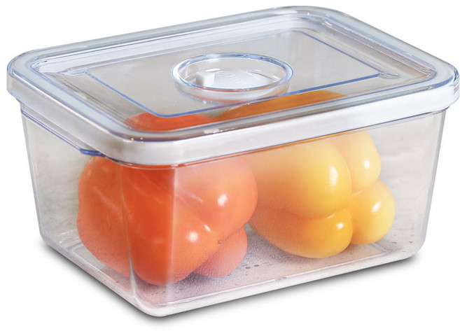 휴락 진공밀폐용기 사각3호 단품185x140x90mm 뉴트럴그레이, 사각 3호, 1개