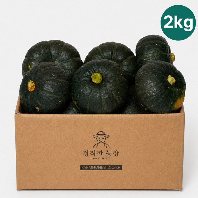 정직한농장 포슬포슬 단호박 밤호박 산지직송 국내산, 1박스, 단호박 2kg
