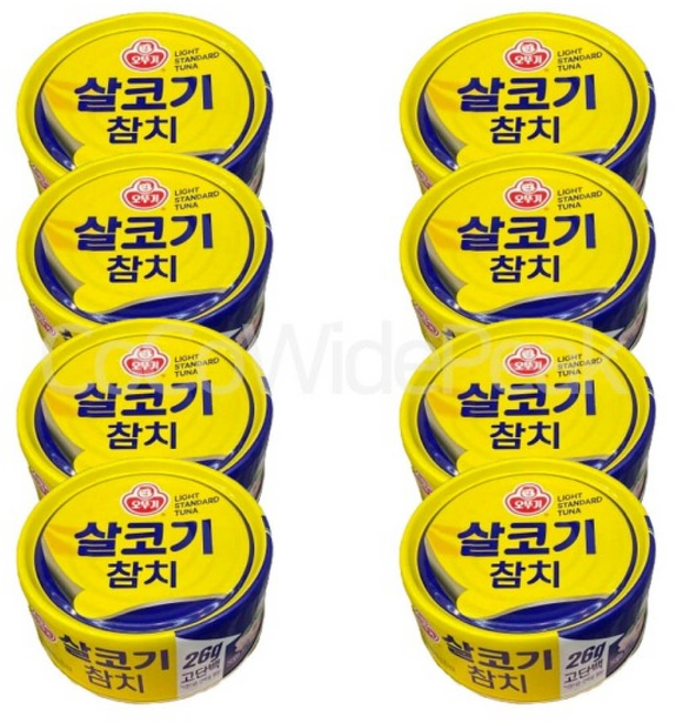 오뚜기 살코기참치 캔참치, 8개, 135g
