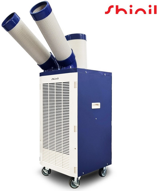 신일 이동식 에어컨 미니 소형 냉방기 실외기없는 에어컨 캠핑 차박 원룸 사무실, SMA-PC3900B(블루/2구)