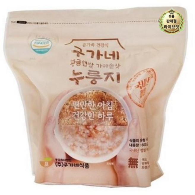 구가네 누룽지 600g, 3개