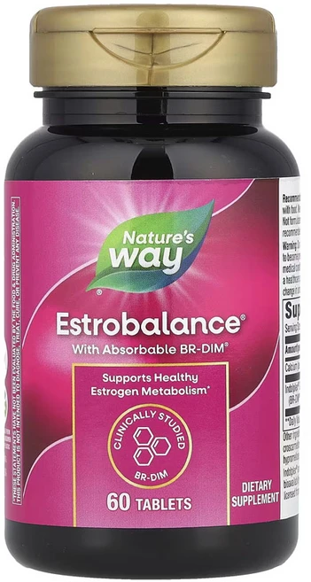 네이쳐스웨이 흡수력 높은 BR-DIM이 함유된 EstroBalance 60정, 1개 - 쿠팡