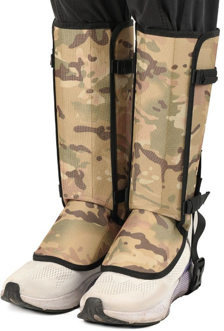 뱀 물림 방지 보호대 스패치 장비 등산 작업용 각반 심마니 스노우, 전투 카모플라주