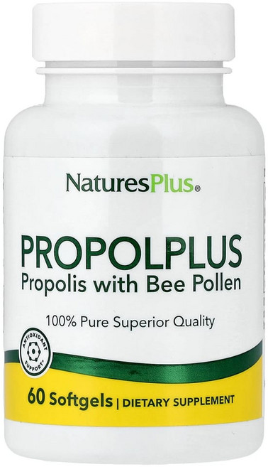 네이처스플러스 프로폴플러스 프로폴리스 비 폴렌 포함 소프트젤 글루텐 프리, 60정, 1개