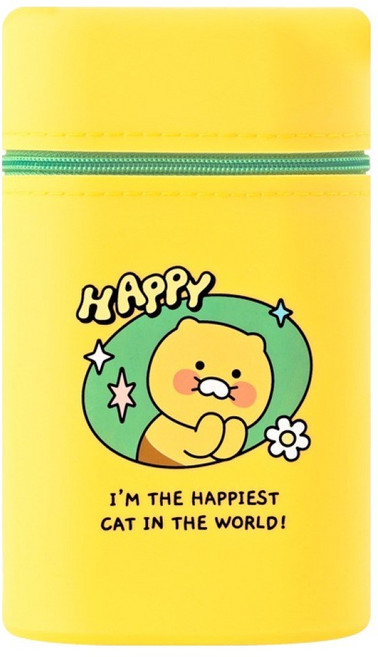 카카오프렌즈 KF 세이치즈 실리콘 스탠딩 필통, 1개, 춘식이