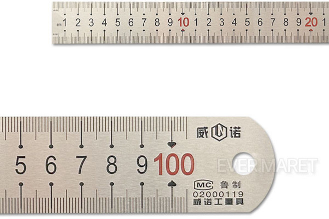 스틸 자 100cm 스텐레스 자 골프 퍼팅연습 직자 철자 쇠자 공업용 학습용 문구용 학교 준비물, 1개