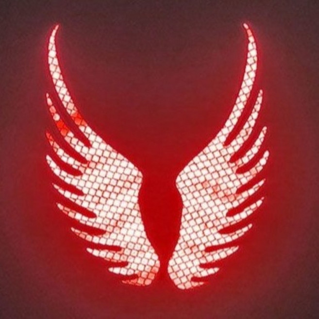 반사스티커, 1개, 빨강