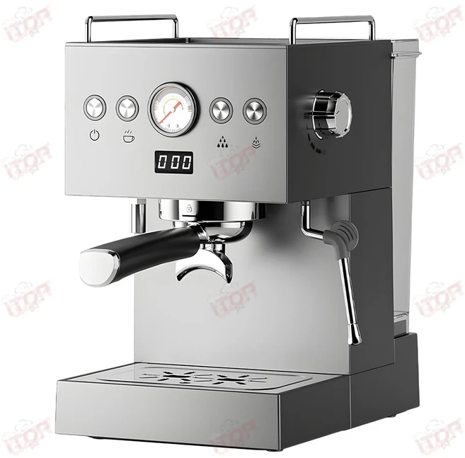 ITOP 반자동 에스프레소 머신 스테인레스 스틸 15 바 커피 메이커 PID 온도 제어 ULKA 펌프 1300W EC58, 01 CHINA, 03 미국, 02 Graphite Gray