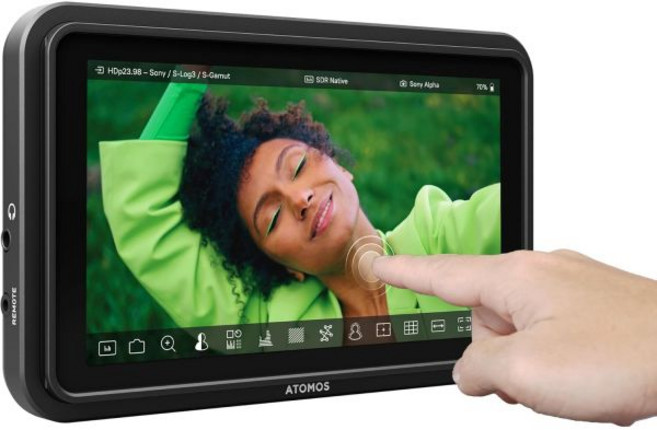 Atomos 아토모스 시노비 II HDMI 4K 모니터 HDR 터치스크린 하루 종일 배터리 수명 가벼운 디자인 블랙, 아토모스 시노비 II HDMI 4K 모니터 HDR 터치