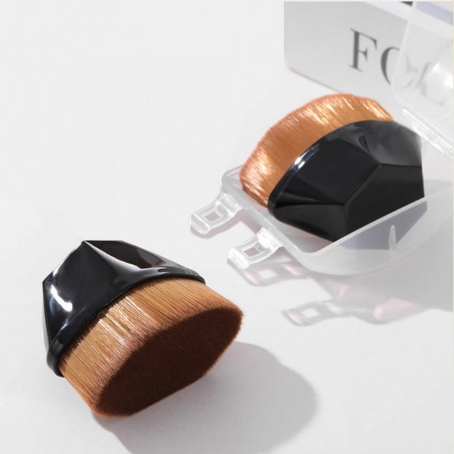초미세 미니 파운데이션 브러쉬 메이크업 모공커버, 1개, 1p (케이스 포함)