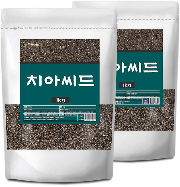 치아시드 치아씨드 씨앗 원물 1kg, 2개