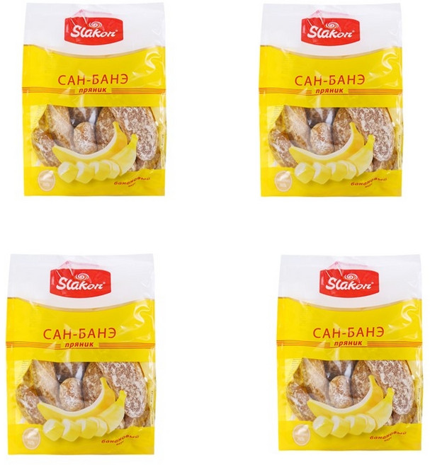 러시아산 슬래곤 바나나 초코 케이크 450g, 바나나 450g 4봉