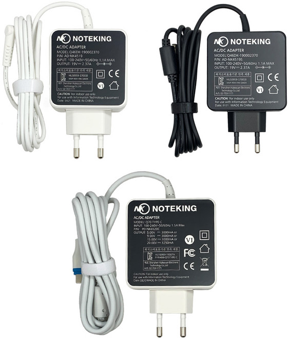 삼성 센스 아티브 넷북 metal pen s always 갤럭시북 플렉스 알파 이온 노트북 전원 어댑터 충전기 모음 19V 2.1A 2.37A 3.16A 3.42A 20V, 3 / PD-NK6520C (USB-C), 1개