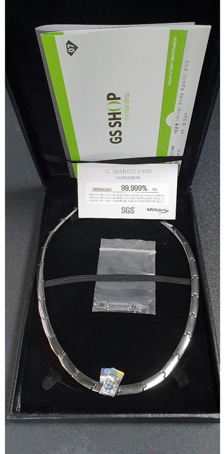 마마이즈 게르마늄 목걸이 순도99.999 부모님 선물, 실버, 1개