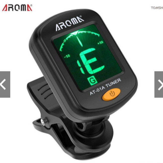 AROMA AT-01A 夾式調音器 吉他貝斯烏克麗麗小提琴通用, 1個