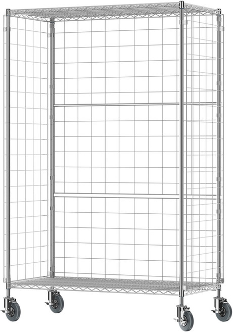 메탈 롤테이너 물류운반 대형카트 물류창고 산업용 철대차 바스켓카트 클린룸 전자회사, 1세트