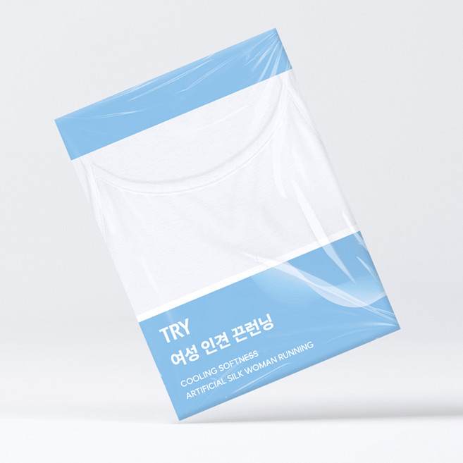 TRY 여성 인견 쿨 민소매 끈나시 3매