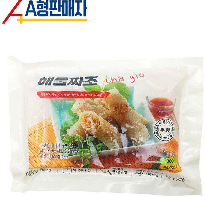 [골든피트] 해물짜조 300g x 한박스(30팩), 30개