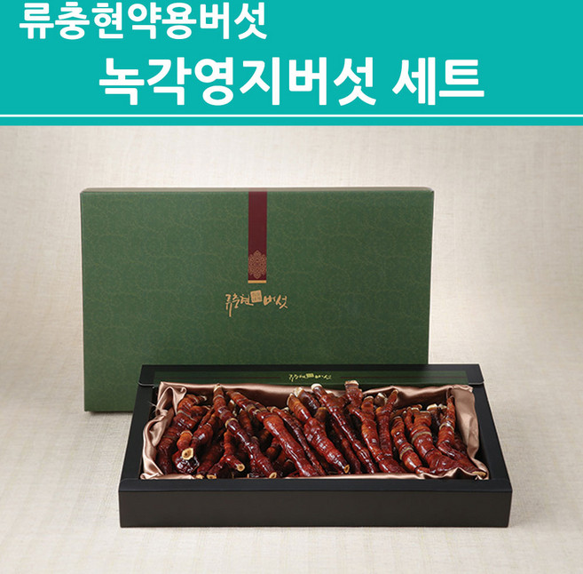 류충현약용버섯 국산 녹각영지버섯 무농약 국내산 친환경 인증 베타글루칸 버섯물 버섯차 달인물 경북우수농산물 안동 특산품 부모님 선물 세트, 1개, 200g