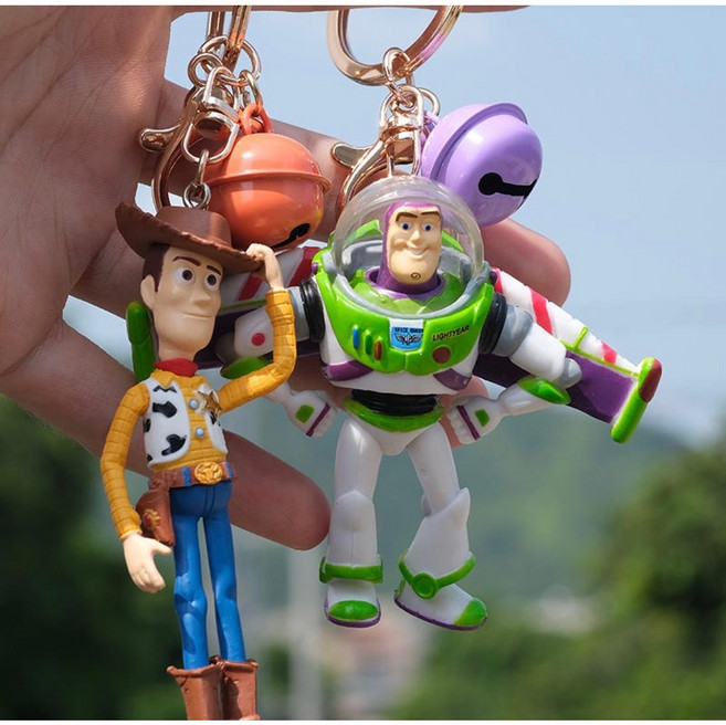 토이스토리 피규어 키링 열쇠고리 가방고리, 버즈, 1개
