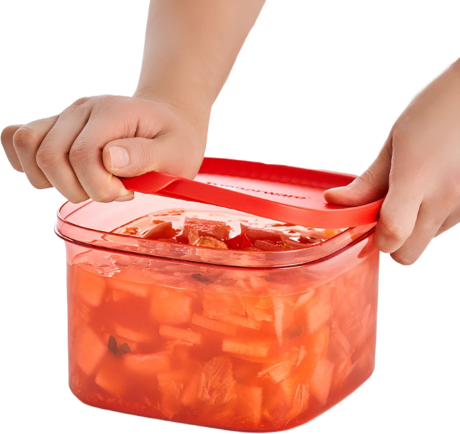 타파웨어 유리처럼 투명하고 단단한 트라이탄 밀폐용기 반찬통 냉장고 정리용기 1.7L, 1개