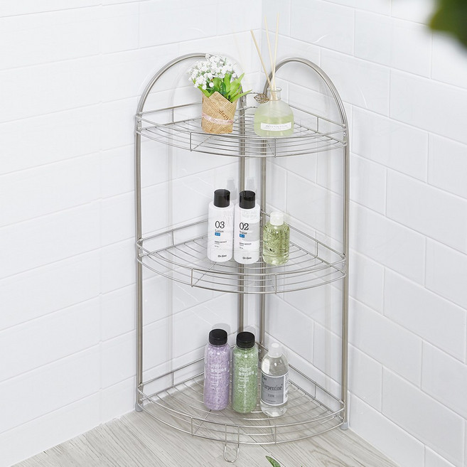 할메이드 스텐 욕실 코너선반 6종, 1개