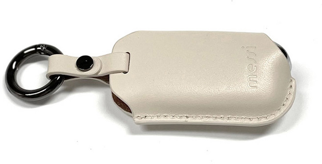 아이루스 가죽 스마트 키케이스 자동차 차키케이스 키홀더 현대 기아 제네시스, K-4, 아이보리