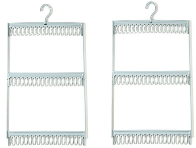 리브애즈미 양말 건조대 공간활용 수납 걸이, A타입 그레이