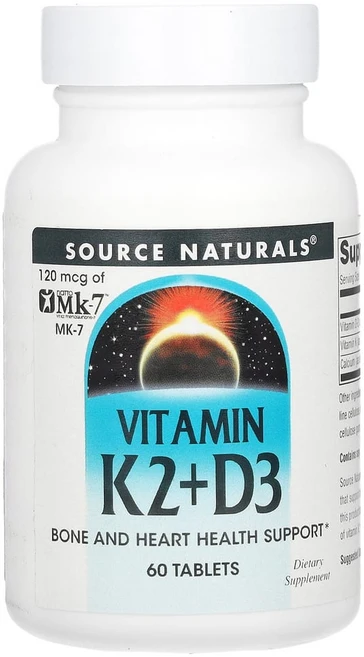 소스내추럴스 비타민K2 + D3 60정, 1개 - 쿠팡