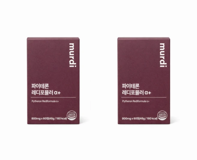 뮤르디 레디포뮬러 1병(1개월) 루바브 백수오 추출물 정 800mg 60정, 2개 - 쿠팡