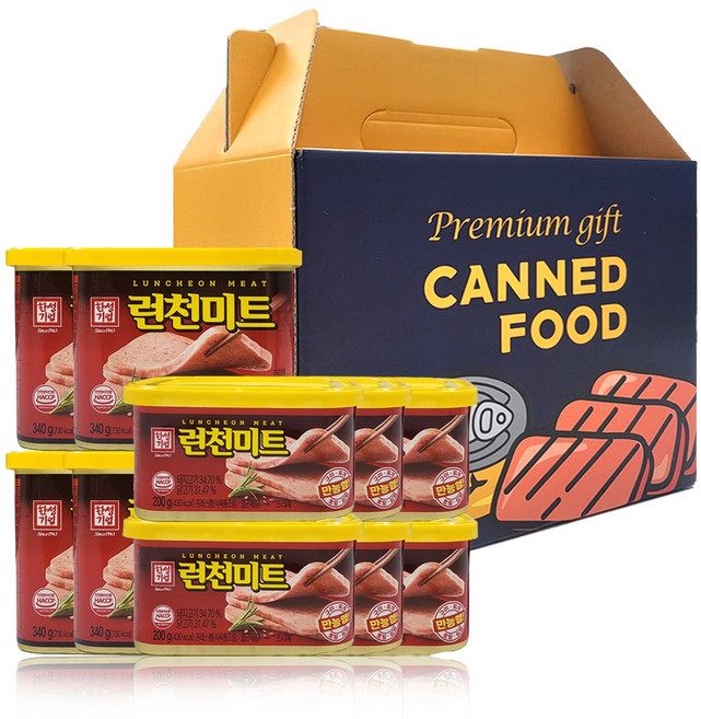 한성 런천미트 200g 6입+340g 4입 복합선물세트, 1개, 340g