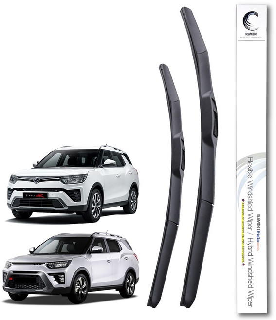 레이븐 티볼리 티볼리에어 하이브리드 와이퍼 600mm 400mm 세트, 전면 와이퍼세트, 티볼리 에어 (16년~현재) 2416