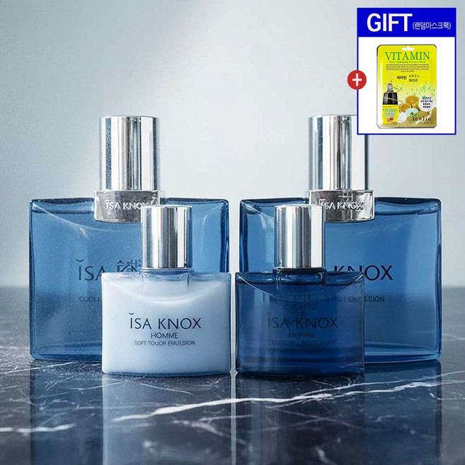 남성뷰티기초화장품 이자녹스 옴므 기획세트 선물세트+랜덤마스크팩1매증정, 1세트